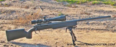 B&C Tactical Medalist Stock Mounted on Remington 700 LA